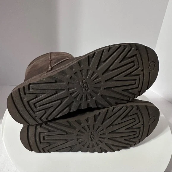 UGG Dark Brown Winter Boots Women size 8 - Picture 3 of 4